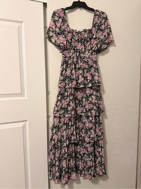 knee length dresses for ladies ASTR The Label Tempany Tiered Midi Dress – Ella James main image 0